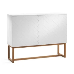 Story kaappi, valkoinen-tammijalat