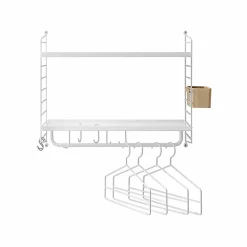 String Eteinen seinähylly, valkoinen