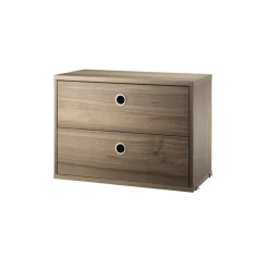 String laatikosto, saksanpähkinä, 58x30 cm