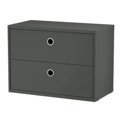 String laatikosto, Tummanharmaa, 58x30 cm