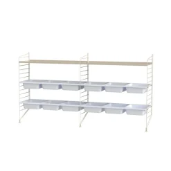 String lattiakaide, beige, 85x30 cm, 1 kpl