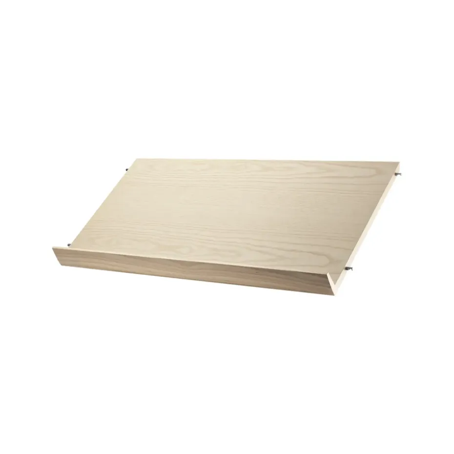 String lehtihylly puu, saarnivaneri, 78x30 cm