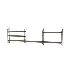 String Pocket hylly pähkinä musta, pähkinä-musta