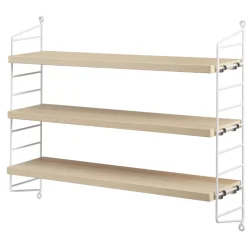 String Pocket hylly, saarni valkoinen, saarni-valkoinen