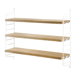 String Pocket -hylly tammi-valkoinen, tammi-valkoinen