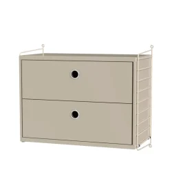 String seinäpääty, Beige, 50x30 cm, 2 pakkaus