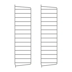 String seinäpääty, Tummanharmaa, 75x20 cm, 2-pakkaus