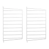 String seinäpääty, Valkoinen, 50x30 cm, 2 pakkaus