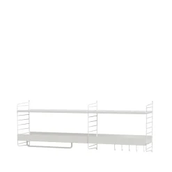 String seinäpääty, Valkoinen, 50x30 cm, 2 pakkaus