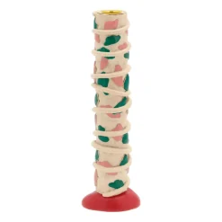 Styles kynttilänjalka täplät 21 cm, Pink-green