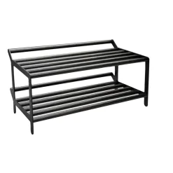 Tamburin kenkähylly 60 cm, Mustaksi petsattu tammi-musta