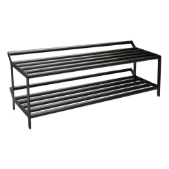 Tamburin kenkähylly 100 cm, Mustaksi petsattu tammi-musta