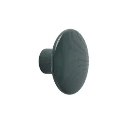 The Dots -vaatekoukku dark green, Ø 9 cm