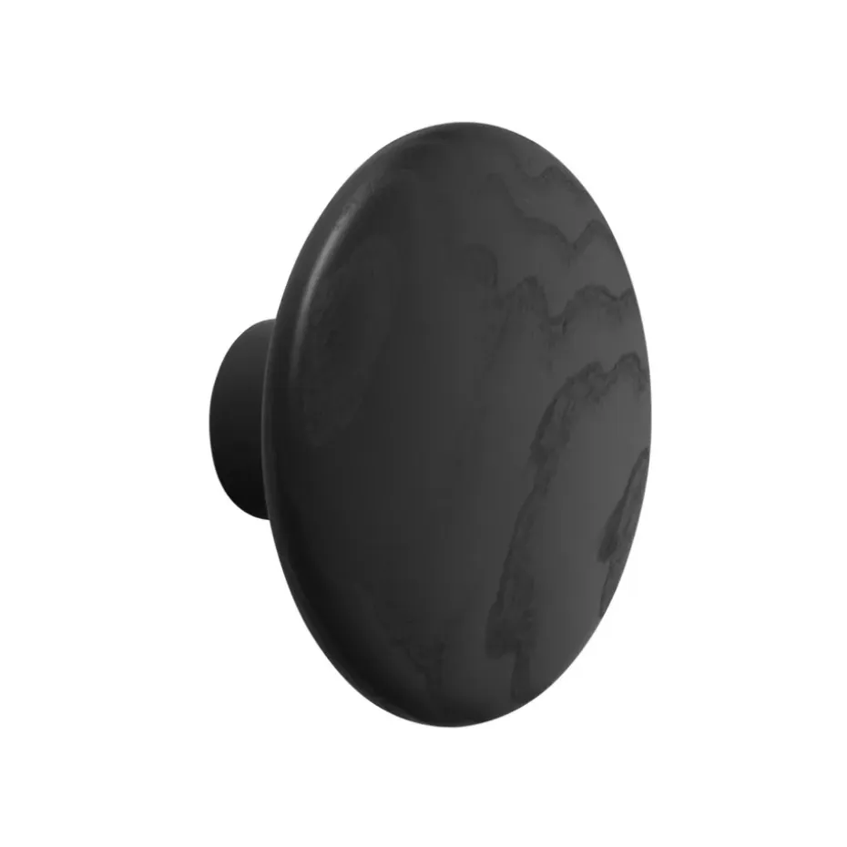 The Dots vaatekoukku musta, Ø13 cm