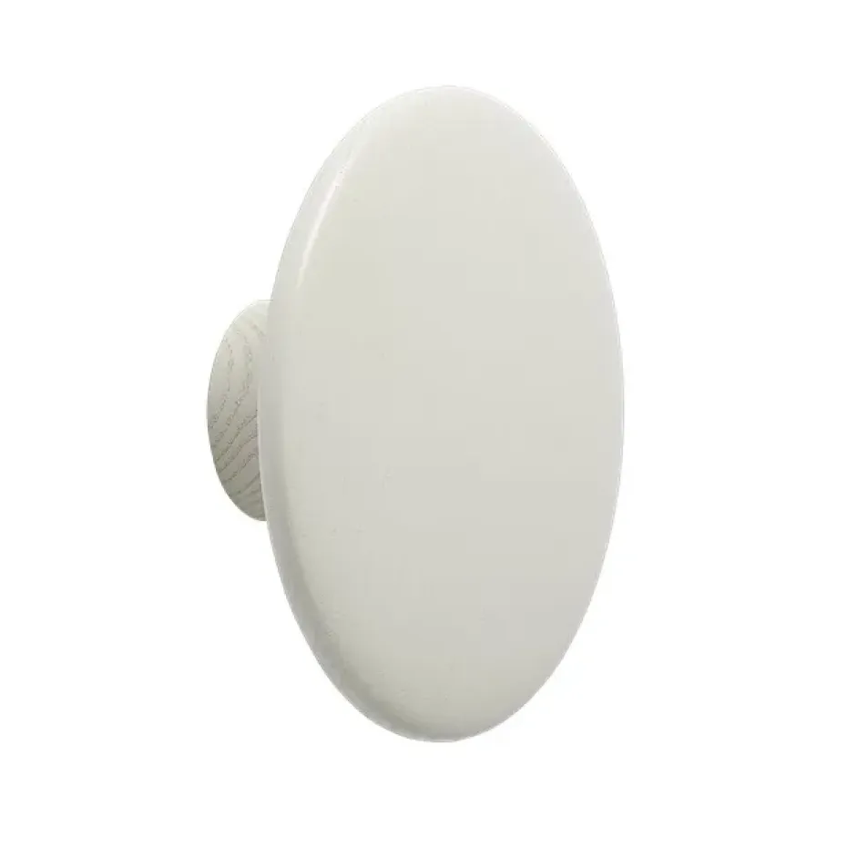 The Dots -vaatekoukku off white, Ø 13 cm