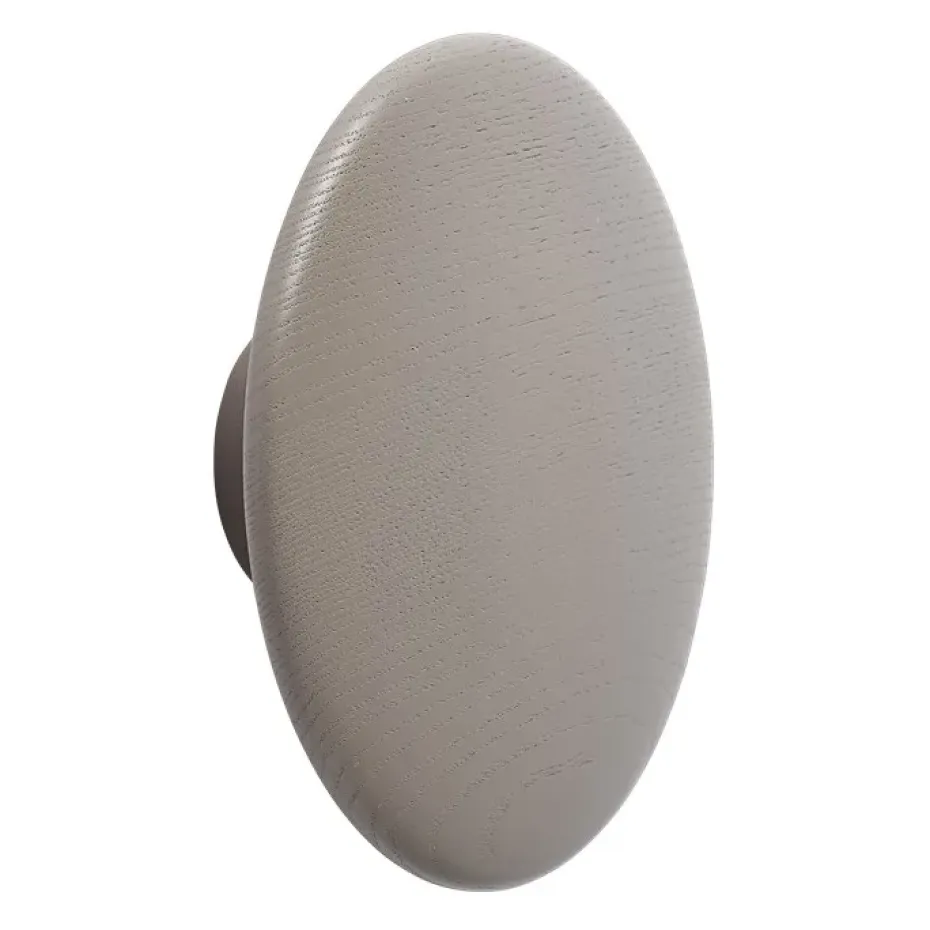 The Dots -vaatekoukku taupe, Ø 17 cm