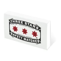 Three Stars tulitikut täyttöpakkaus 50 kpl, Valkoinen