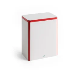 Tin Container säilytyspurkki large, Off white-red