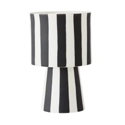 Toppu ruukku Ø 10 cm, Musta-valkoinen