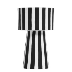 Toppu ruukku Ø15 cm, musta-valkoinen