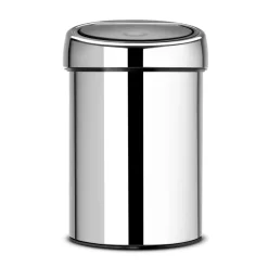 Touch Bin roskakori 3 litraa, seinään kiinnitettävä, kiiltävä teräs