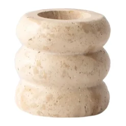 Travertiini kynttilänjalka, Medium 8 cm
