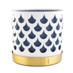 Trio ruukku drop, suuri Ø28 cm, Valkoinen