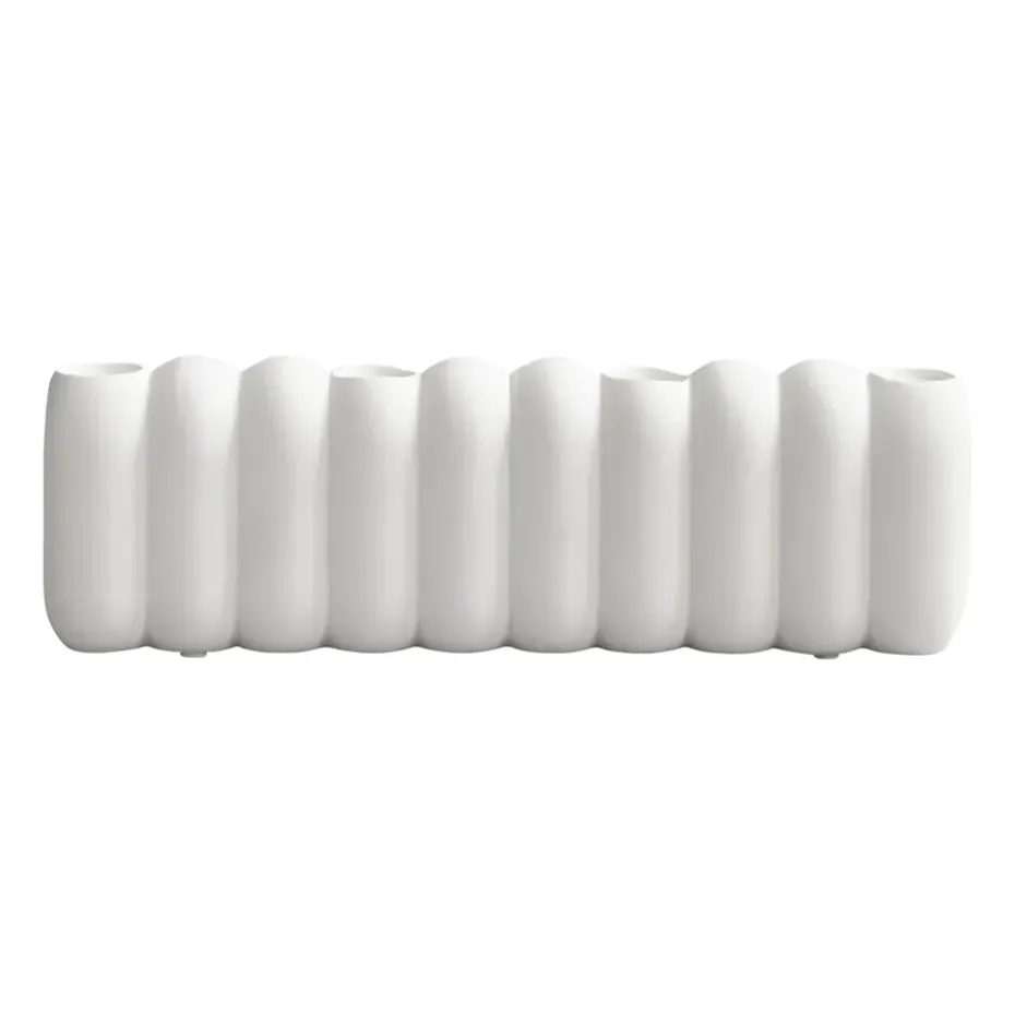 Tube kynttilänjalka Bone white, 11 x 35 cm