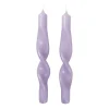 Twist twisted candles kierretty kynttilä 23 cm 2-pakkaus, Orchid light purple