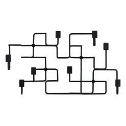 Underground vaateripustin, Musta-mustaksi petsattu tammi