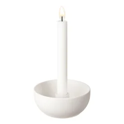 Valley kynttilänjalka Ø12 cm, Valkoinen