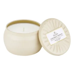 Vermeil Mini Tin tuoksukynttilä 25 tuntia, Coconut Papaya