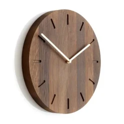 Watch:Out seinäkello tammi, tumma tammi-messinki